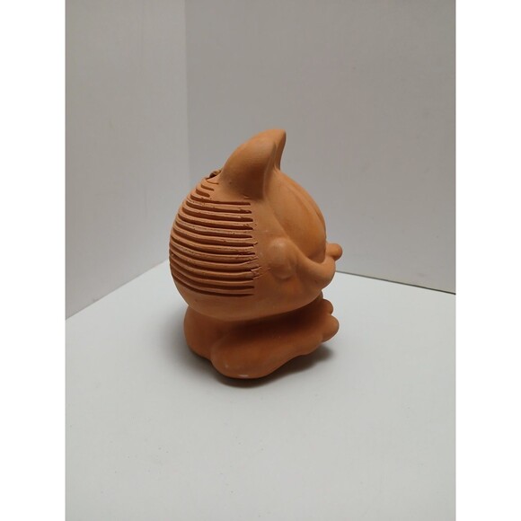 GARFIELD Figure Terra Cotta Ceramic CHIA PET Grow Plant Seeds Afro 1990s PAWS - Picture 2 of 6